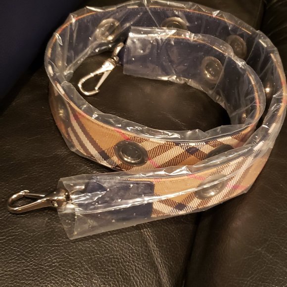 Burberry Medium Banner in Leather & Vintage Check - Picture 7 of 8